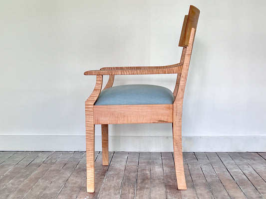 Ricardo Arm Chair in Tiger Maple