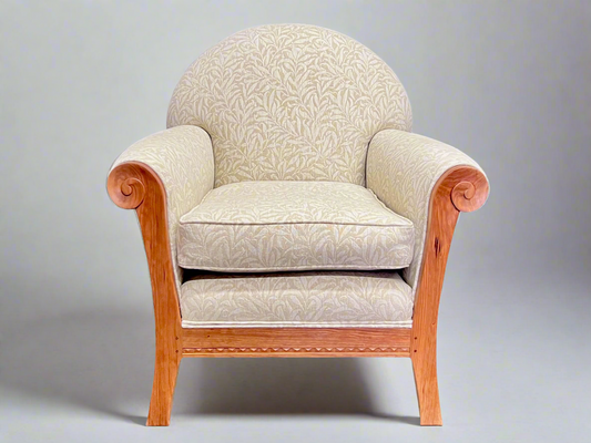 Cherry Sleigh Chair in Willow Bough Pure