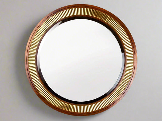 Gilded Round Modern Classic Mirror