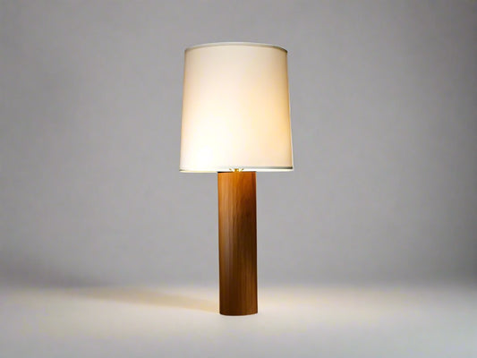 ROUND HAND PLANED TABLE LAMP - ShackletonThomas