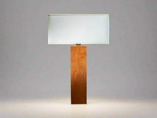 Square Hand Planed Lamp